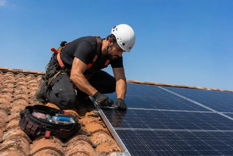 Maintenance et monitoring de panneaux solaires à Saint-Léger-de-Montbrun