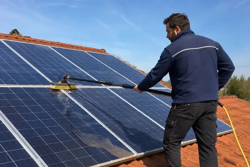 Nettoyage et entretien de panneaux solaires à Saint-Léger-de-Montbrun